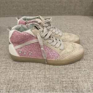 Copied - NEW Shu Shop Riley Kids Sneakers Pink Glitter Brand New in Box Size 5